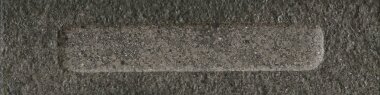 Moon Formella Tile 2.5" x 9.5" - Nero Fumo Formella