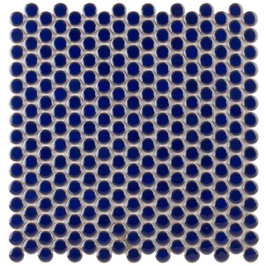 Simple 2.0 Penny Rounds Tile 11.49" x 12.32" - Cobalt