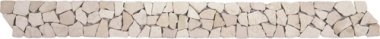 Marble Stone Tile Opus Mosaic Interlocking Border 4" x 12" - White