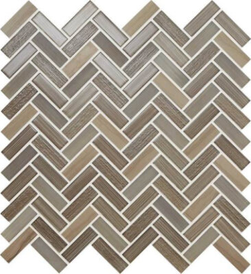 Serentina Tile Herringbone 11 1/2" x 12 3/4" - Solitude