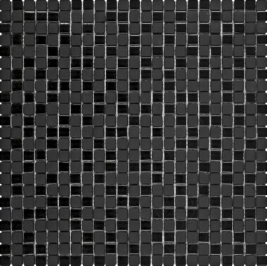 Glass Tile Mini Square Mosaic 5/16" x 5/16" - Black