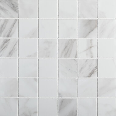 Dante 2" x 2" Mosaic Tile 12" x 12" - Blanco Matte