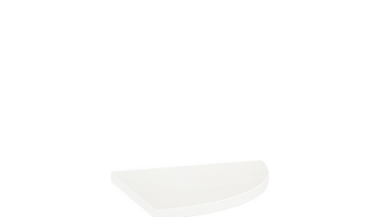 Marmiline Engineered Stone Corner Shelf Tile - Snow