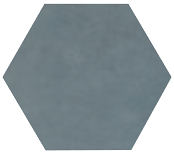 Moroccan Concrete Hex Tile 8" x 8" - Blue Gray MC54
