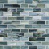 Agate Amalfi Silk 1/2 X 4 Brick Mosaic Oj 12" x 12" - Amalfi