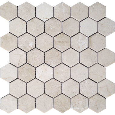 Valencia Hex Honed 2" x 2" - Beige