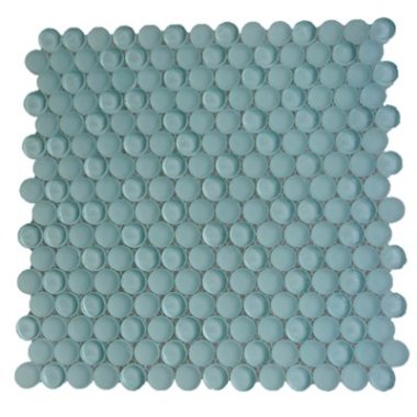 Crystal Circle Tile 11.5" x 12" - Ice Mint