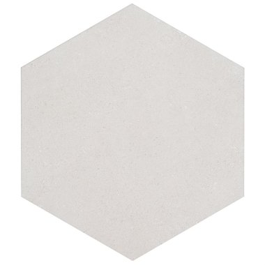 Piaka Hexagon Tile 13" x 14" - Cement White