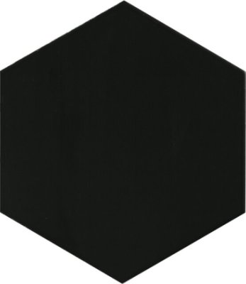 Home 7" Hexagon Tile 7" x 8" - Black