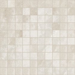 Rock Salt 1"x1" Mosaic Natural Tile 12" x 12" - White Gold