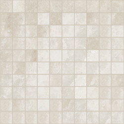 Rock Salt 1"x1" Mosaic Natural Tile 12" x 12" - White Gold