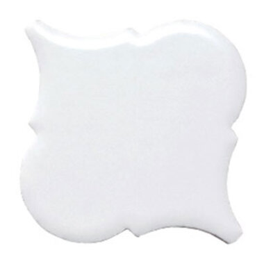 Tessen 10.375" x 13" - White Polished