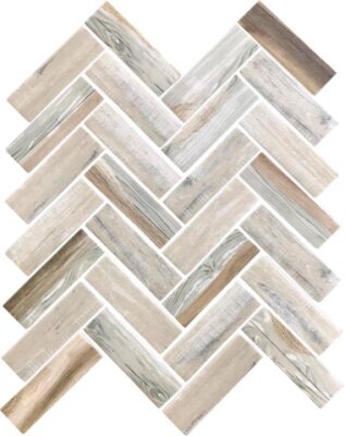 Nantucket Sankaty Herringbone 11" x 12.6" - Gray, Beige