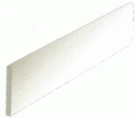 Blast Tile Bullnose 3" x 24" - Bianco