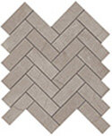 Eon Marble Look Tile Herringbone 1" x 4" - Corinthian Gray