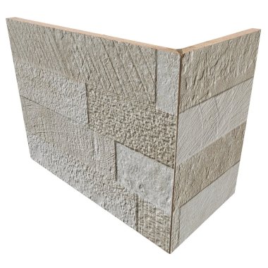 Moralis Outside Corner Wall Tile 8" x 6" - 3D Beige