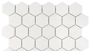 White Thassos Hexagon Tile 11.75