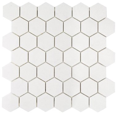 White Thassos Hexagon Tile 11.75" x 11.75" - White Thassos