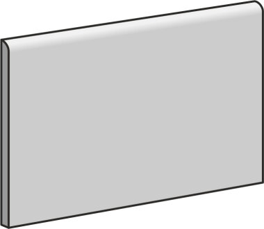 Splendours Bullnose Tile 3" x 6" - Grey