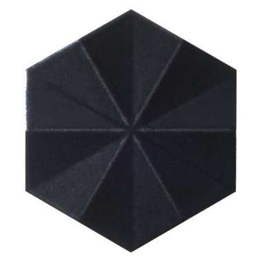 Define Ogassian Hexagon Tile 6" x 7" - 3D Metallic