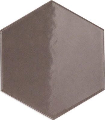 Hexagono Tile Liso Brillo 6" x 6" - Nude