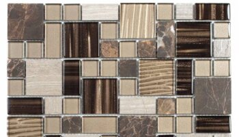 Marble Stone Tile Marble Glass Mosaic Mixed 12