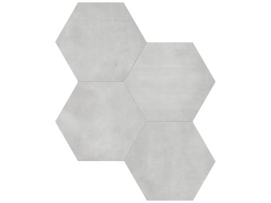 Form Hexagon Tile 7" x 8" - Ice