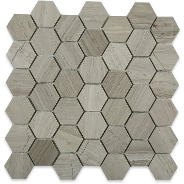 Wooden Beige Hexagon Tile 11.75" x 11.75" - Wooden Beige