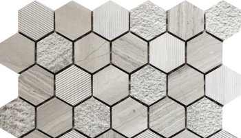 Bali Indi - Hexagon Mosaic Tile - 11.8