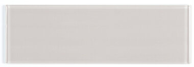 Cristallo Tile 2" x 12" - Dove Grey Glossy