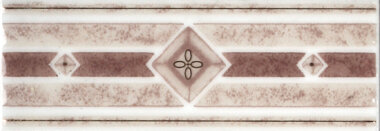 New Albion Wall Listello Marble Look Tile 3" x 8" - Beige