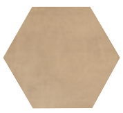 Moroccan Concrete Hex Tile 8" x 8" - Ochre MC55