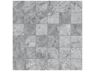 Malena 2" x 2" Mosaic Tile 12" x 12" - Carbon