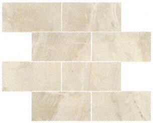 Fossil Tile Mosaic 3" x 6" - Cream
