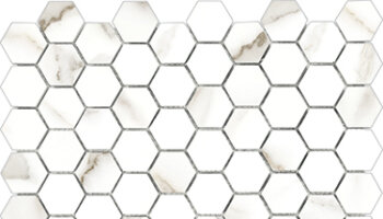 Mayfair Marble Look Tile HD Hexagon Mosaic 1.25