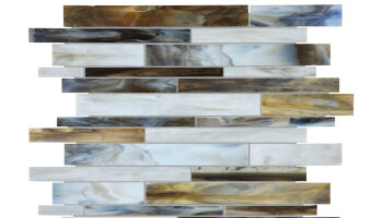 Baroque Random Strip Mosaic Tile - Corallo