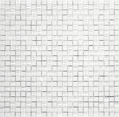 Glass Tile Mini Square Mosaic 5/16" x 5/16" - White
