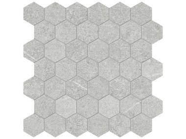 Mjork 2" Hexagon Mosaic Tile 2" x 2" - Ash
