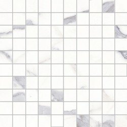 Themar Mosaic Tile 1"x1" 10" x 10" - Statuario Venato