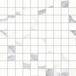 Themar Mosaic Tile 1"x1" 10" x 10" - Statuario Venato