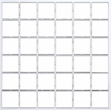 Colorado Mosaic Tile "Matte" 12" x 12" - Snow White Matte