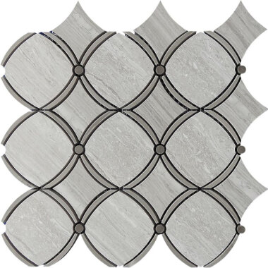 Waterjet Trellis 22 10.4" x 10.7" - Gray