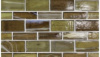 Lapis Chestnut Mingle Mosaic 9X13 Natural 12