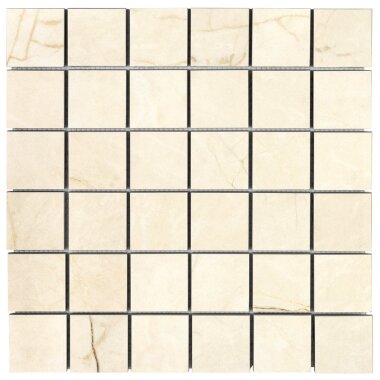 Marmi D'ltalia Mosaic Tile 12" x 12" - Ivory Cream