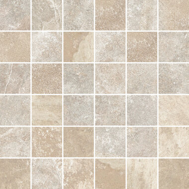 Ardesie 2" x 2" Mosaic Tile 11.81" x 11.81" - Beige