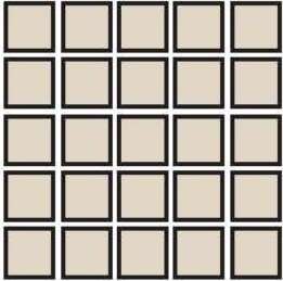 Ardoise Tile Mosaic 2" x 2" - Ecru