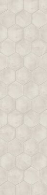 Terra Art Hexagon Tile 8.5" x 10" - Bianco