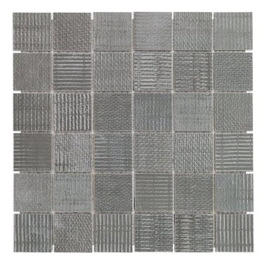 Organic Rug Mosaic Tile 11.81" x 11.81" - Dark