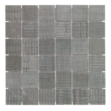 Organic Rug Mosaic Tile 11.81" x 11.81" - Dark