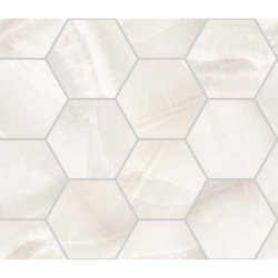 Akoya Hexagon Tile 4" x 4" - White